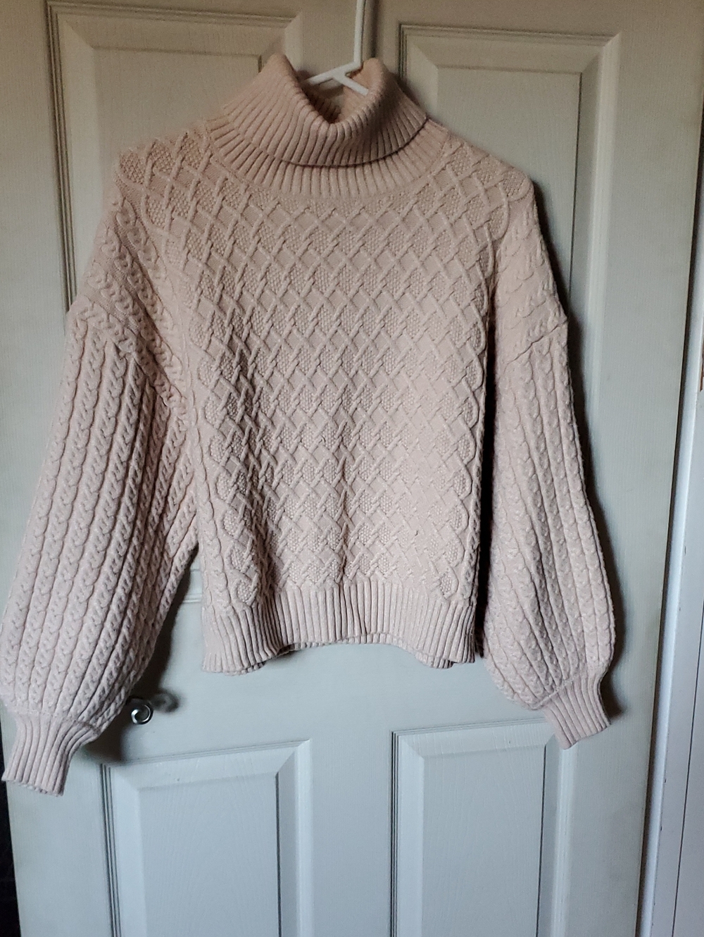 Truth Turtleneck Cable Knit Sweater - Cream